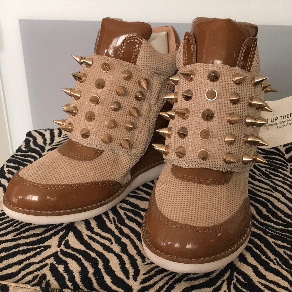 JEFFREY CAMPBELL “Teramo” Spike Wedge Sneakers